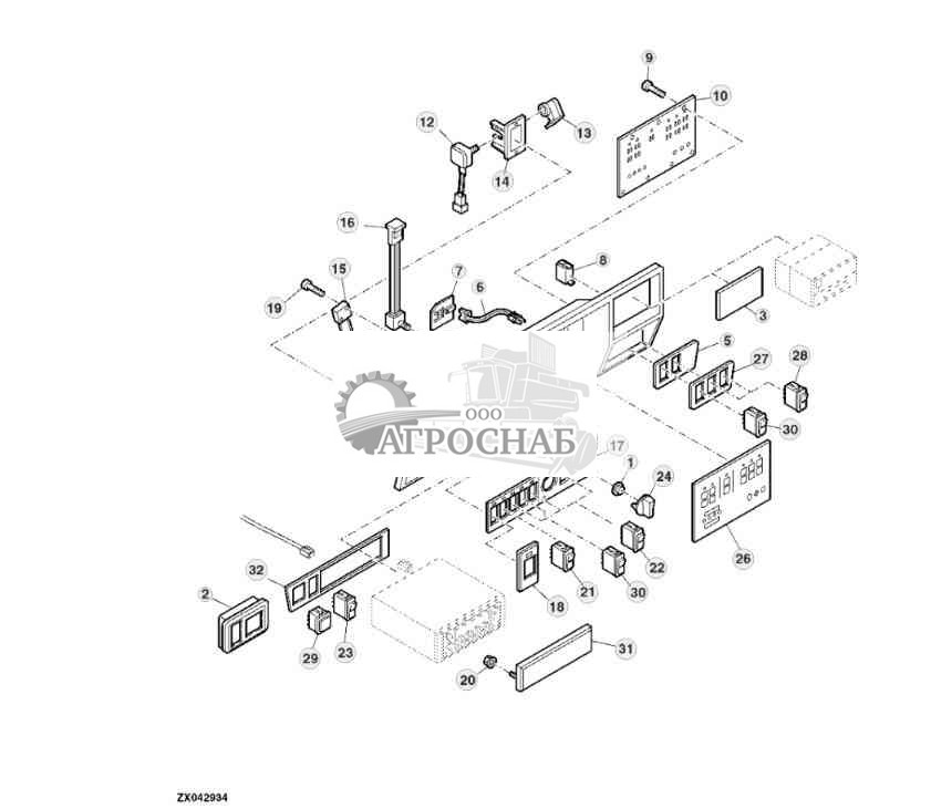 Верхняя консоль 